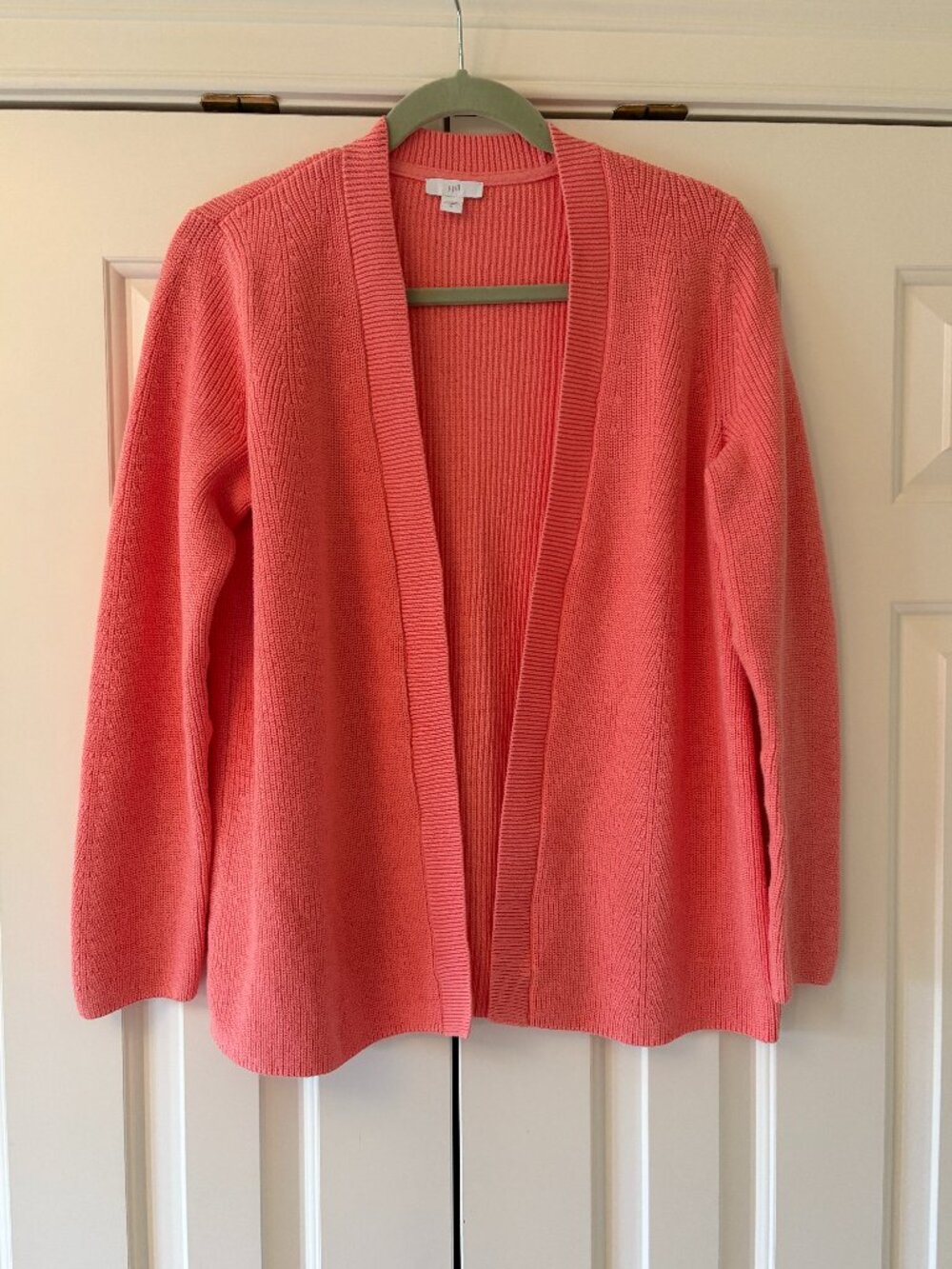 J. Jill Ribbed Open-Front  Cotton Cardigan  size  M  NWOT